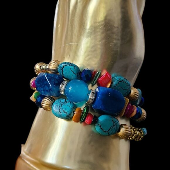PARIS!‎ Beacelet Bohemian Statement Memory Bracelet Multi-Colored - Picture 8 of 13